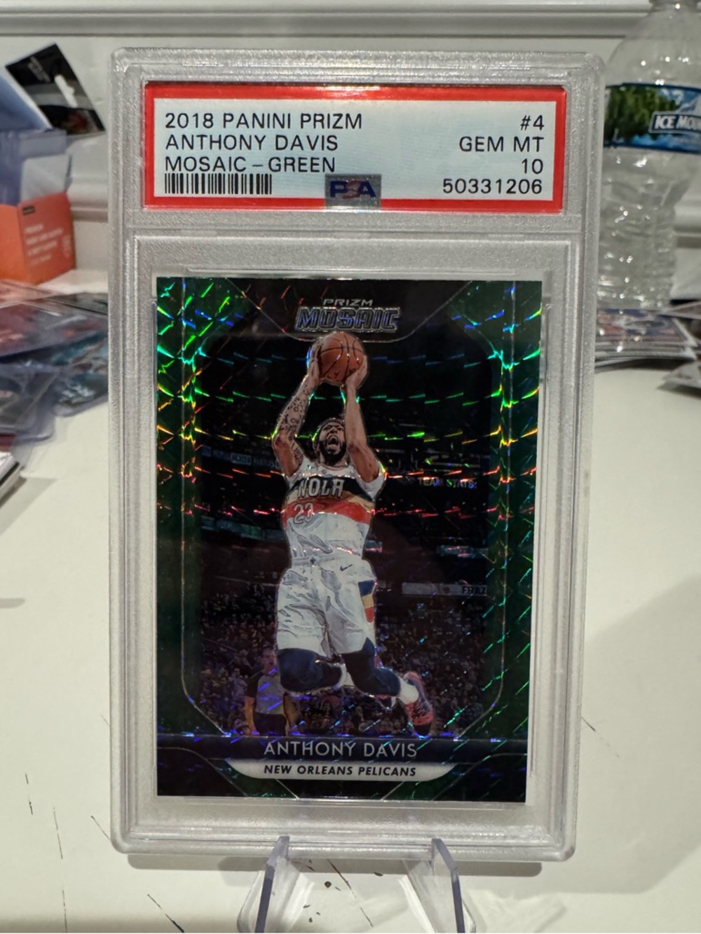 Panini Mosaic Green Anthony Davis Basketball Card